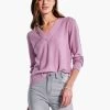 Waffle Stitch V-Neck Sweater MAUVE MIST -Classic Fashion Clothing Store F231168MMTPRODUCT 04