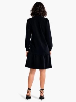 Tiered French Terry Dress BLACK ONYX -Classic Fashion Clothing Store F231212BLXPRODUCT 03