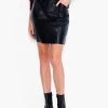 Faux Leather Slim Skirt BLACK ONYX -Classic Fashion Clothing Store F231339BLXPRODUCT 01