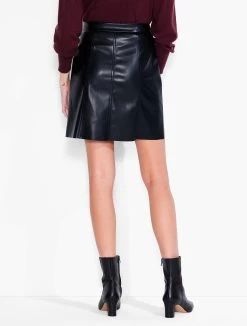 Faux Leather Slim Skirt BLACK ONYX -Classic Fashion Clothing Store F231339BLXPRODUCT 02