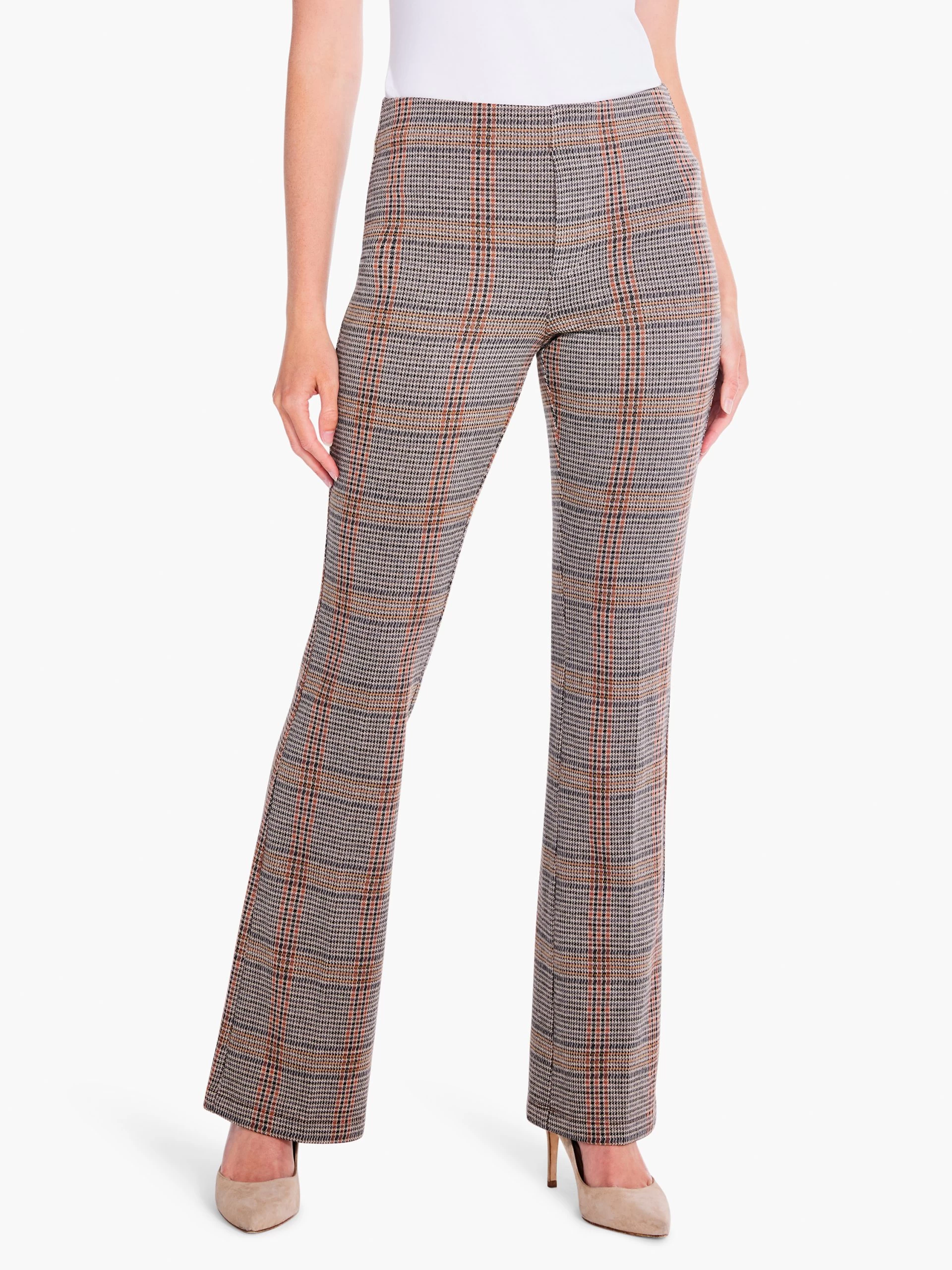 31" Sketched Plaid Bootcut Knit Pant NEUTRAL MULTI 3 31" Sketched Plaid Bootcut Knit Pant NEUTRAL MULTI