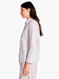 Sleek Striped Shirt NEUTRAL MULTI 10 Sleek Striped Shirt NEUTRAL MULTI -Classic Fashion Clothing Store F231641NUMPRODUCT 02