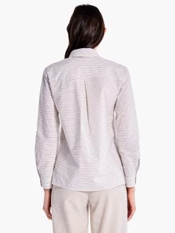 Sleek Striped Shirt NEUTRAL MULTI 11 Sleek Striped Shirt NEUTRAL MULTI -Classic Fashion Clothing Store F231641NUMPRODUCT 03