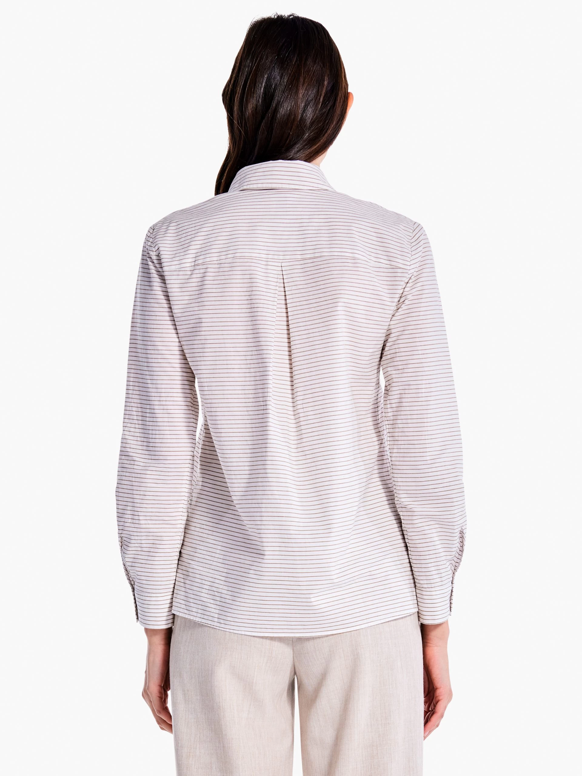 Sleek Striped Shirt NEUTRAL MULTI 6 Sleek Striped Shirt NEUTRAL MULTI - Image 4