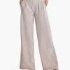 31" Bi-Stretch Twill Wide-Leg Pant BISCOTTI HEATHER -Classic Fashion Clothing Store F231801BHTPRODUCT 01