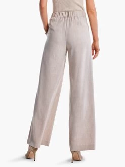 31" Bi-Stretch Twill Wide-Leg Pant BISCOTTI HEATHER -Classic Fashion Clothing Store F231801BHTPRODUCT 04