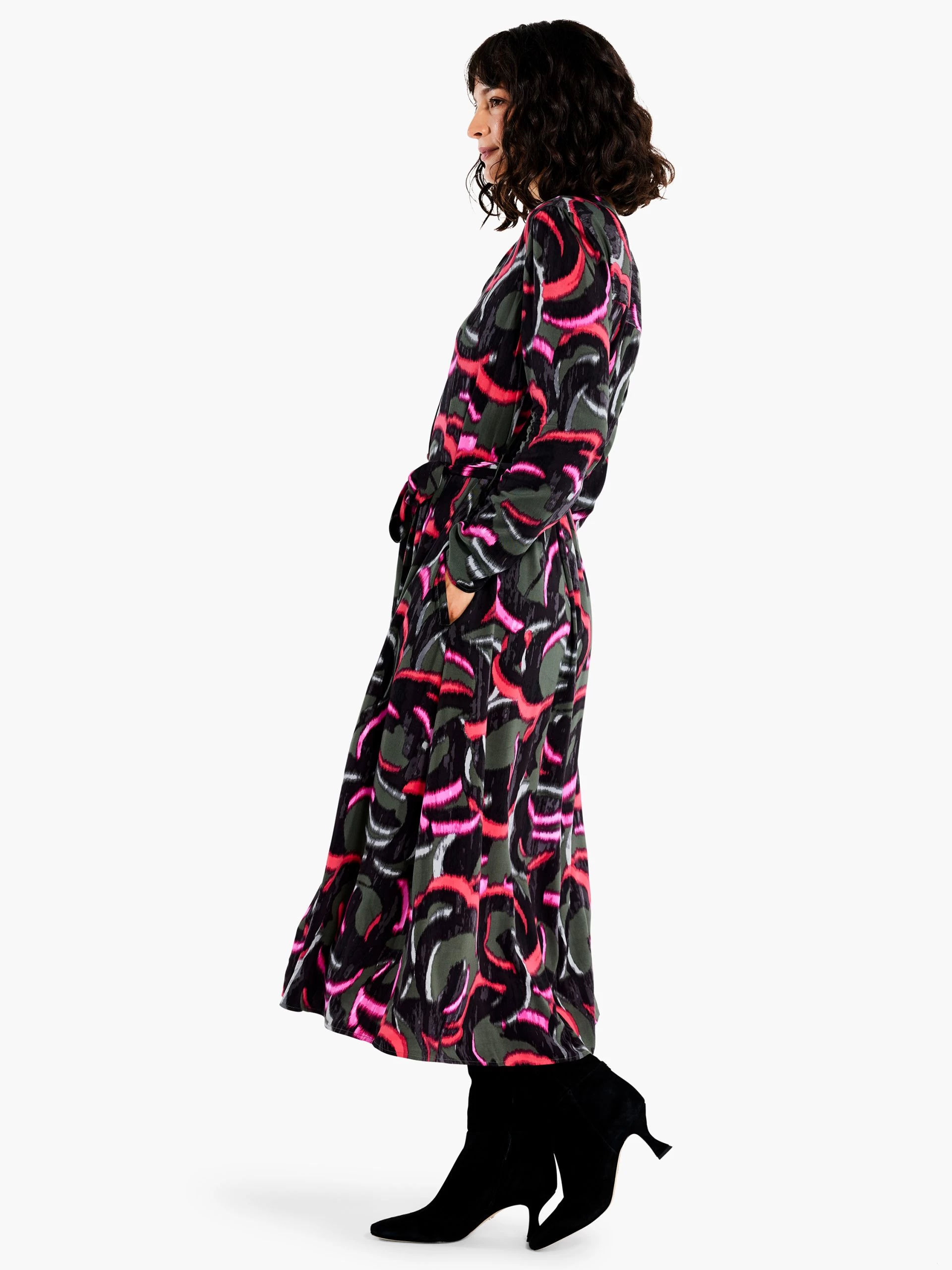 Neon Doodle Live In Dress GREEN MULTI 4 Neon Doodle Live In Dress GREEN MULTI - Image 2