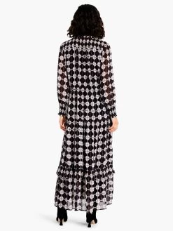 Chiffon Dot Dress BLACK MULTI -Classic Fashion Clothing Store F231908BLMPRODUCT 03