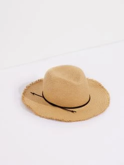 Hat Attack X NIC+ZOE Travel Hat W/ Trim TOAST