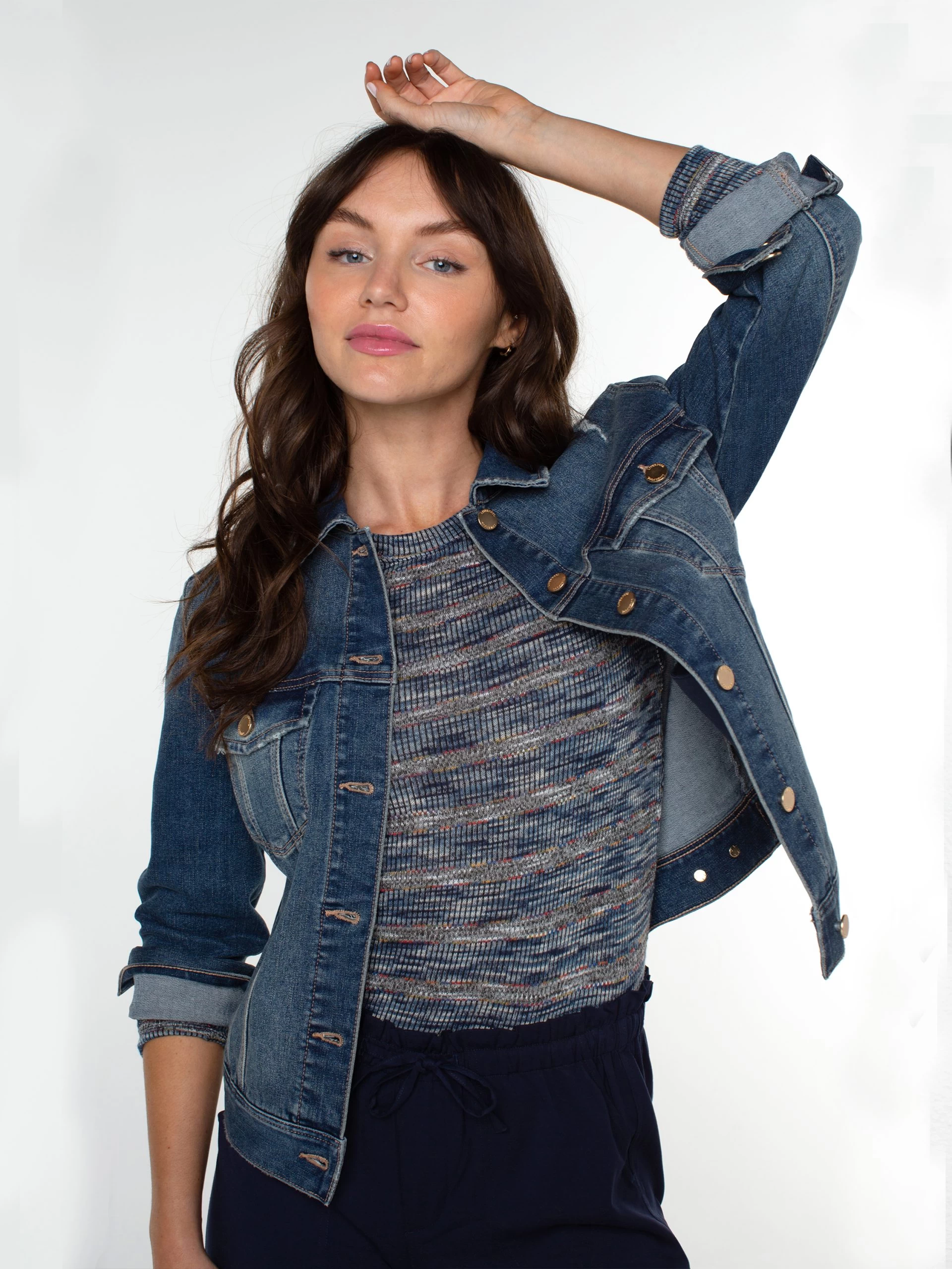 Liverpool - Classic Jean Jacket MEDIUM WASH 3 Liverpool - Classic Jean Jacket MEDIUM WASH