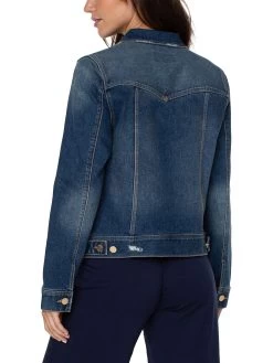 Liverpool - Classic Jean Jacket MEDIUM WASH 8 Liverpool - Classic Jean Jacket MEDIUM WASH -Classic Fashion Clothing Store LM1004F23MWSPRODUCT 03