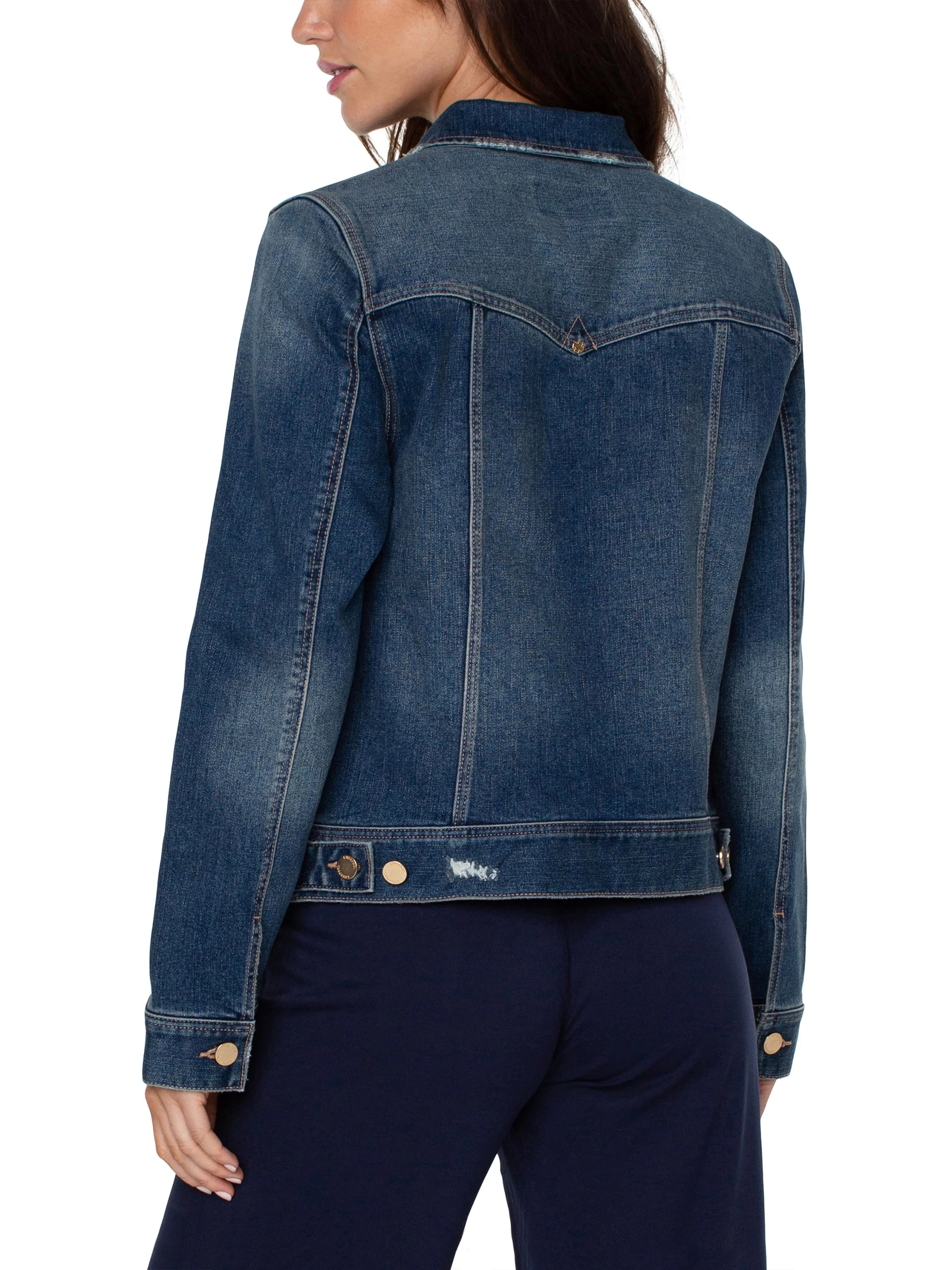 Liverpool - Classic Jean Jacket MEDIUM WASH 5 Liverpool - Classic Jean Jacket MEDIUM WASH - Image 3