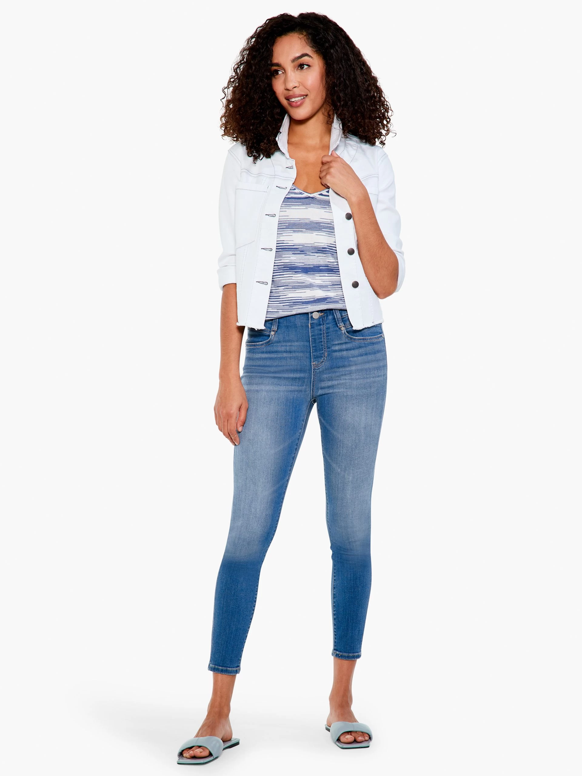 Liverpool Gia Glider Ankle Jean DENIM 6 Liverpool Gia Glider Ankle Jean DENIM - Image 4