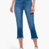 Liverpool Chloe Crop Skinny Jean With Rolled Cuff DENIM