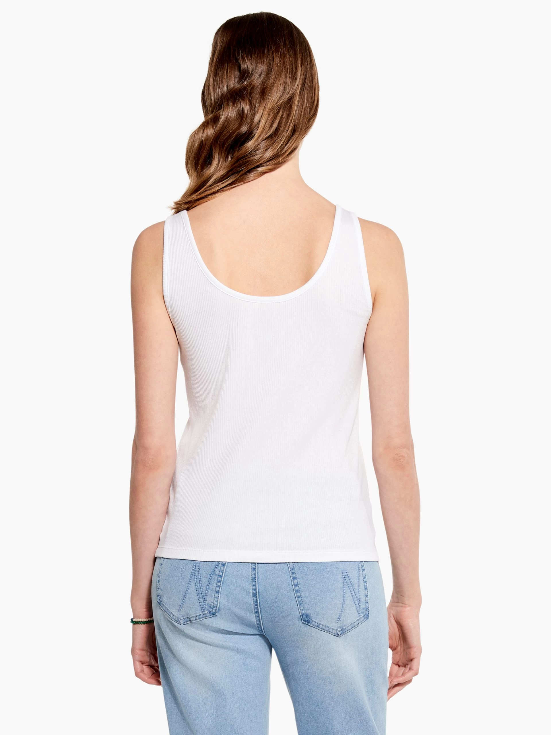Drapey Rib Scoop Tank PAPER WHITE 5 Drapey Rib Scoop Tank PAPER WHITE - Image 3