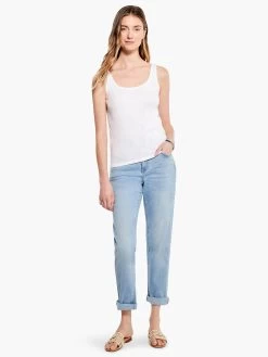 Drapey Rib Scoop Tank PAPER WHITE 9 Drapey Rib Scoop Tank PAPER WHITE -Classic Fashion Clothing Store M231087PWHPRODUCT 04