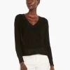 Textural V-Neck Summer Sweater