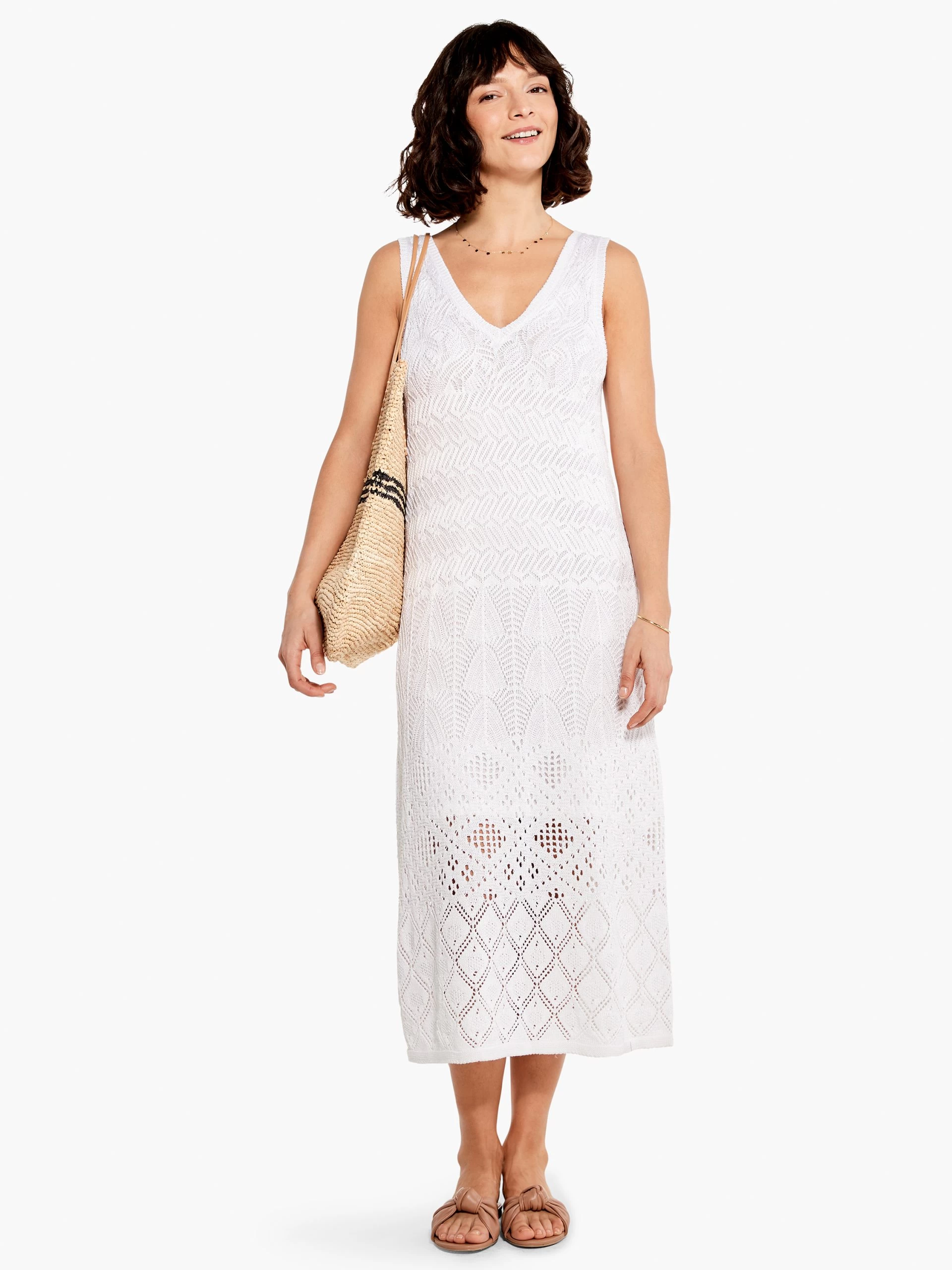 Crochet Statement Dress PAPER WHITE 3 Crochet Statement Dress PAPER WHITE