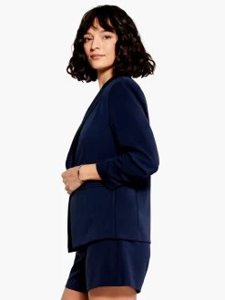 Scrunch Sleeve Avenue Jacket DARK INDIGO -Classic Fashion Clothing Store M231502DIDPRODUCT 02