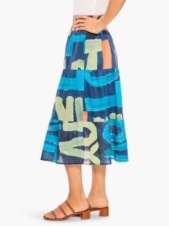 Love Art Joy Skirt INDIGO MULTI -Classic Fashion Clothing Store M231711IMIPRODUCT 02