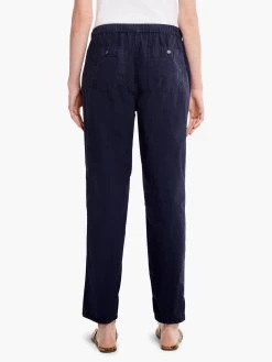 Cotton Poplin Relaxed Ankle Pant DARK INDIGO -Classic Fashion Clothing Store M231821DIDPRODUCT 04