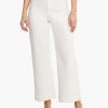 NZ Denim Mid Rise Wide-Leg Crop Jean PAPER WHITE