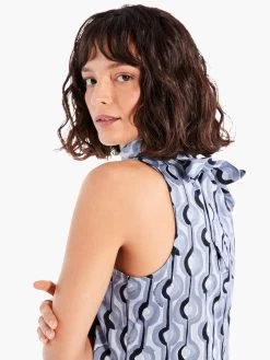 Painted Clouds Dress BLUE MULTI -Classic Fashion Clothing Store M231907BLTPRODUCT 06