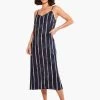 Wavy Lines Slip Dress INDIGO MULTI -Classic Fashion Clothing Store M231950IMIPRODUCT 01