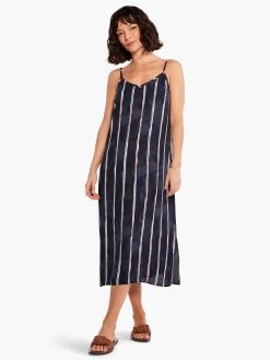 Wavy Lines Slip Dress INDIGO MULTI 9 Wavy Lines Slip Dress INDIGO MULTI -Classic Fashion Clothing Store M231950IMIPRODUCT 04
