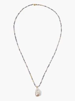 Chan Luu - Pearl Iolite Beaded Necklace MULTI