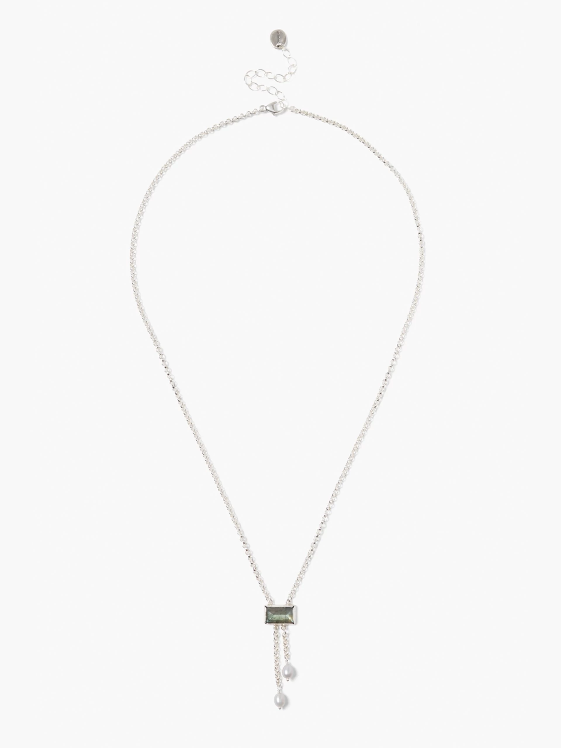 Chan Luu - Labradorite Silver Necklace LABRADORITE 3 Chan Luu - Labradorite Silver Necklace LABRADORITE