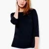 NZT 3/4 Sleeve Boat Tee -Classic Fashion Clothing Store NZTESS1004BLXPRODUCT 01