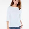 NZT 3/4 Sleeve Boat Tee PAPER WHITE -Classic Fashion Clothing Store NZTESS1004PWHPRODUCT 01