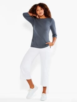 NZT 3/4 Sleeve Boat Tee QUARRY -Classic Fashion Clothing Store NZTESS1004QUAPRODUCT 04