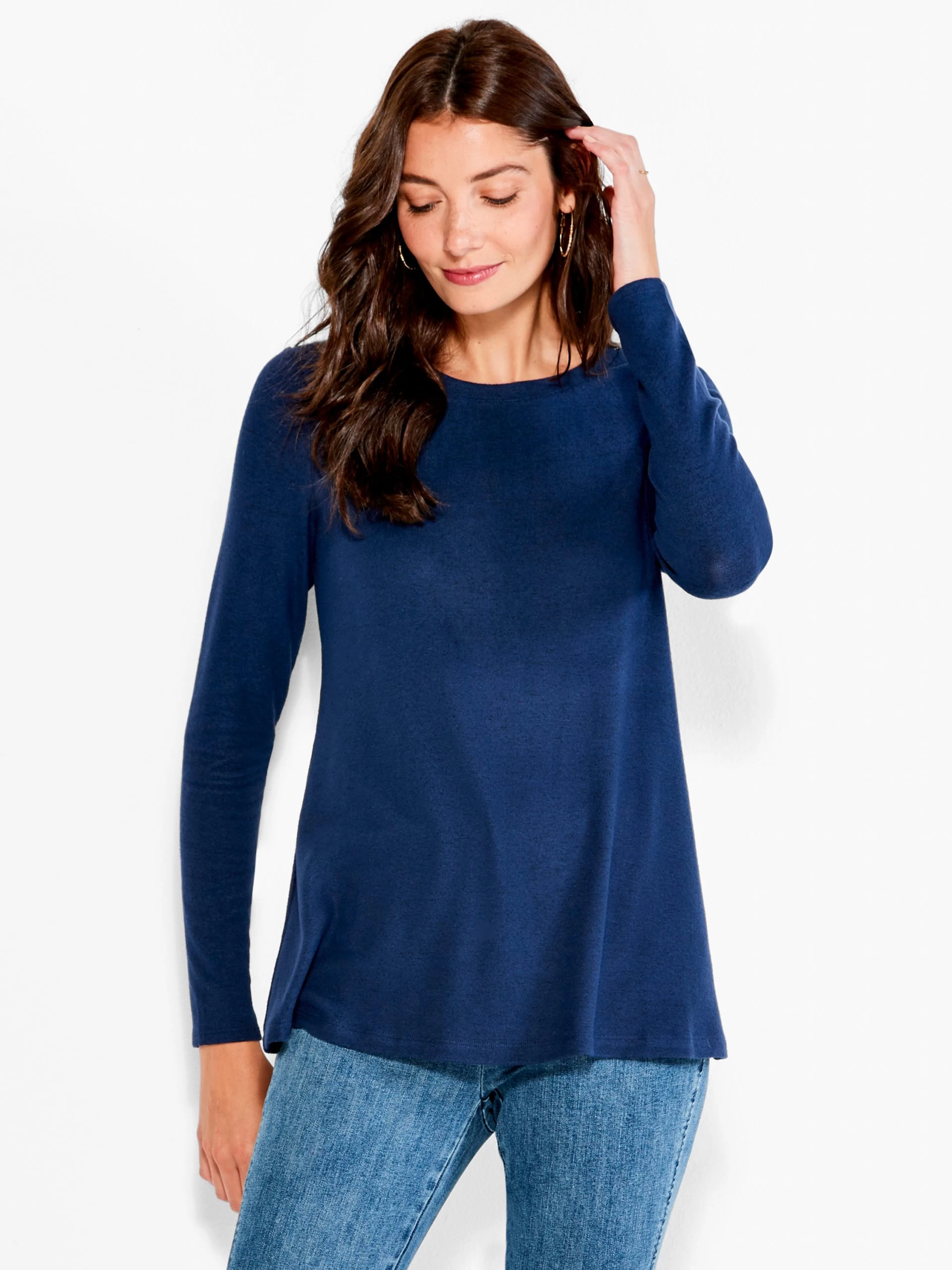 NZT Sweet Dreams Long Sleeve Crew Tee DARK INDIGO 3 NZT Sweet Dreams Long Sleeve Crew Tee DARK INDIGO