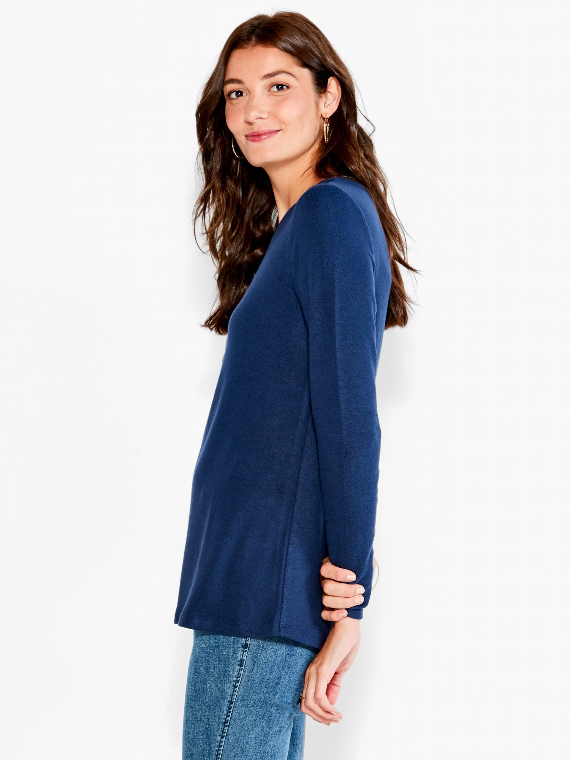 NZT Sweet Dreams Long Sleeve Crew Tee DARK INDIGO 4 NZT Sweet Dreams Long Sleeve Crew Tee DARK INDIGO - Image 2