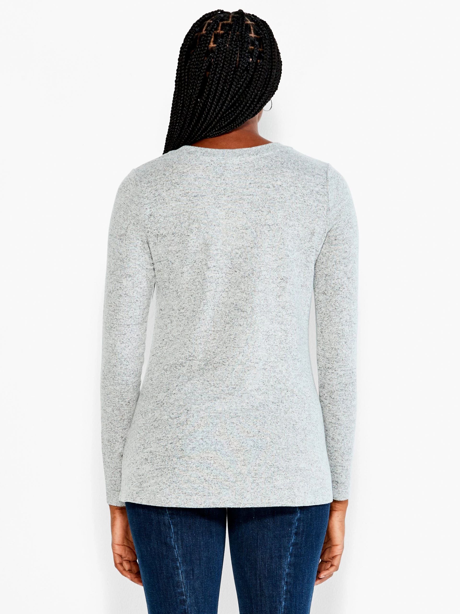 NZT Sweet Dreams Long Sleeve Crew Tee GREY MIX 5 NZT Sweet Dreams Long Sleeve Crew Tee GREY MIX - Image 3