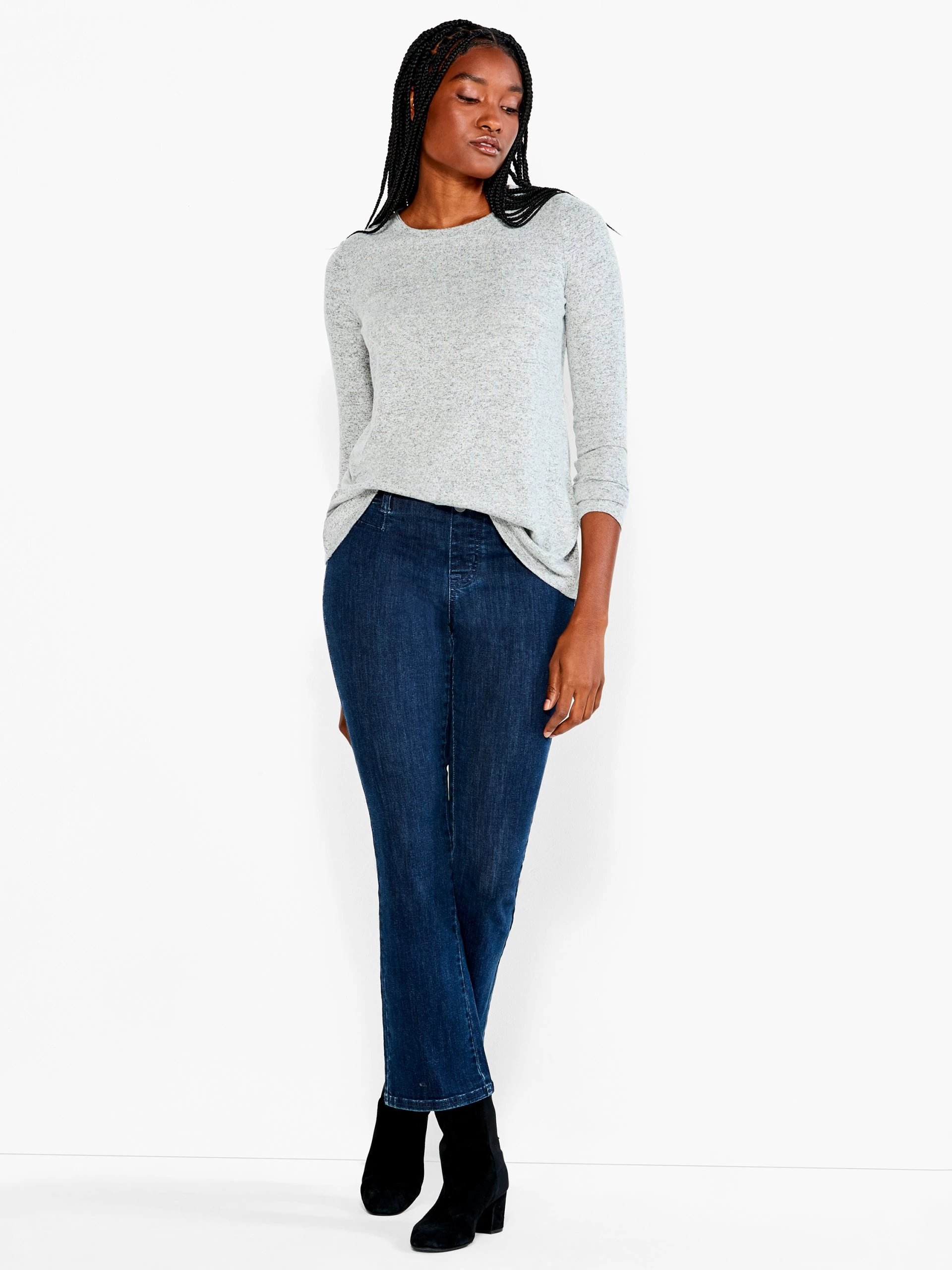 NZT Sweet Dreams Long Sleeve Crew Tee GREY MIX 6 NZT Sweet Dreams Long Sleeve Crew Tee GREY MIX - Image 4