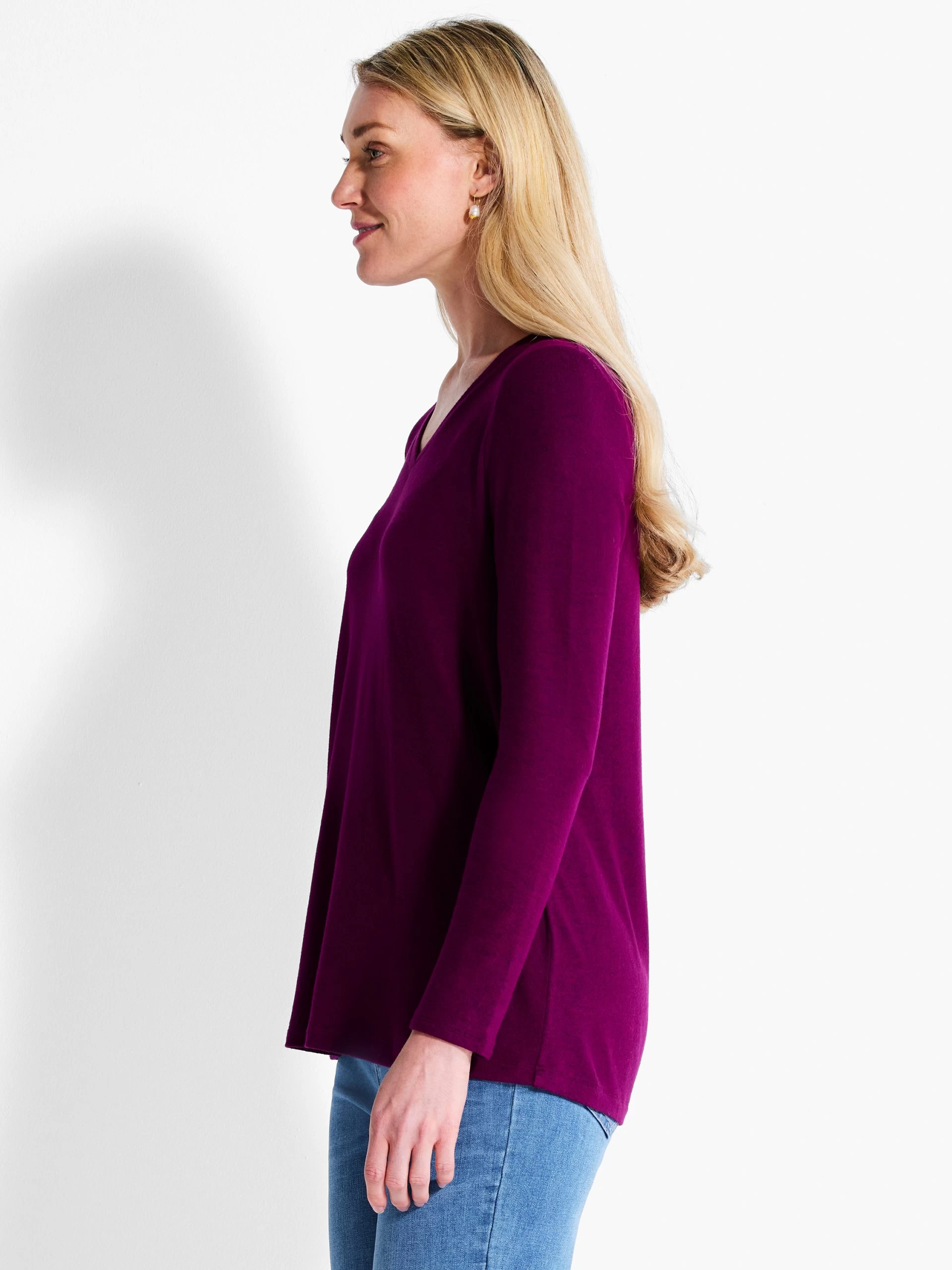 NZT Sweet Dreams V Tee MULBERRY 4 NZT Sweet Dreams V Tee MULBERRY - Image 2