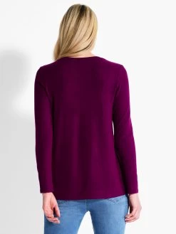 NZT Sweet Dreams V Tee MULBERRY 8 NZT Sweet Dreams V Tee MULBERRY -Classic Fashion Clothing Store NZTF231090MULPRODUCT 03