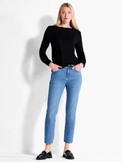 NZT Sweet Dreams Ruched Sleeve Crew Neck -Classic Fashion Clothing Store NZTF232037BLXPRODUCT 04