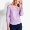 NZT Long Sleeve V-Neck Ruched Tee -Classic Fashion Clothing Store NZTF232062CLLPRODUCT 01
