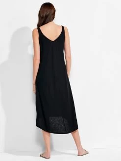 NZT Double V Tank Dress BLACK ONYX -Classic Fashion Clothing Store NZTM231257BLXPRODUCT 03