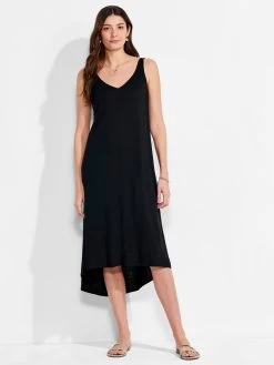 NZT Double V Tank Dress BLACK ONYX -Classic Fashion Clothing Store NZTM231257BLXPRODUCT 04