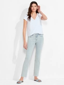 NZT Short Sleeve Roll V Tee PAPER WHITE -Classic Fashion Clothing Store NZTM232013PWHPRODUCT 04