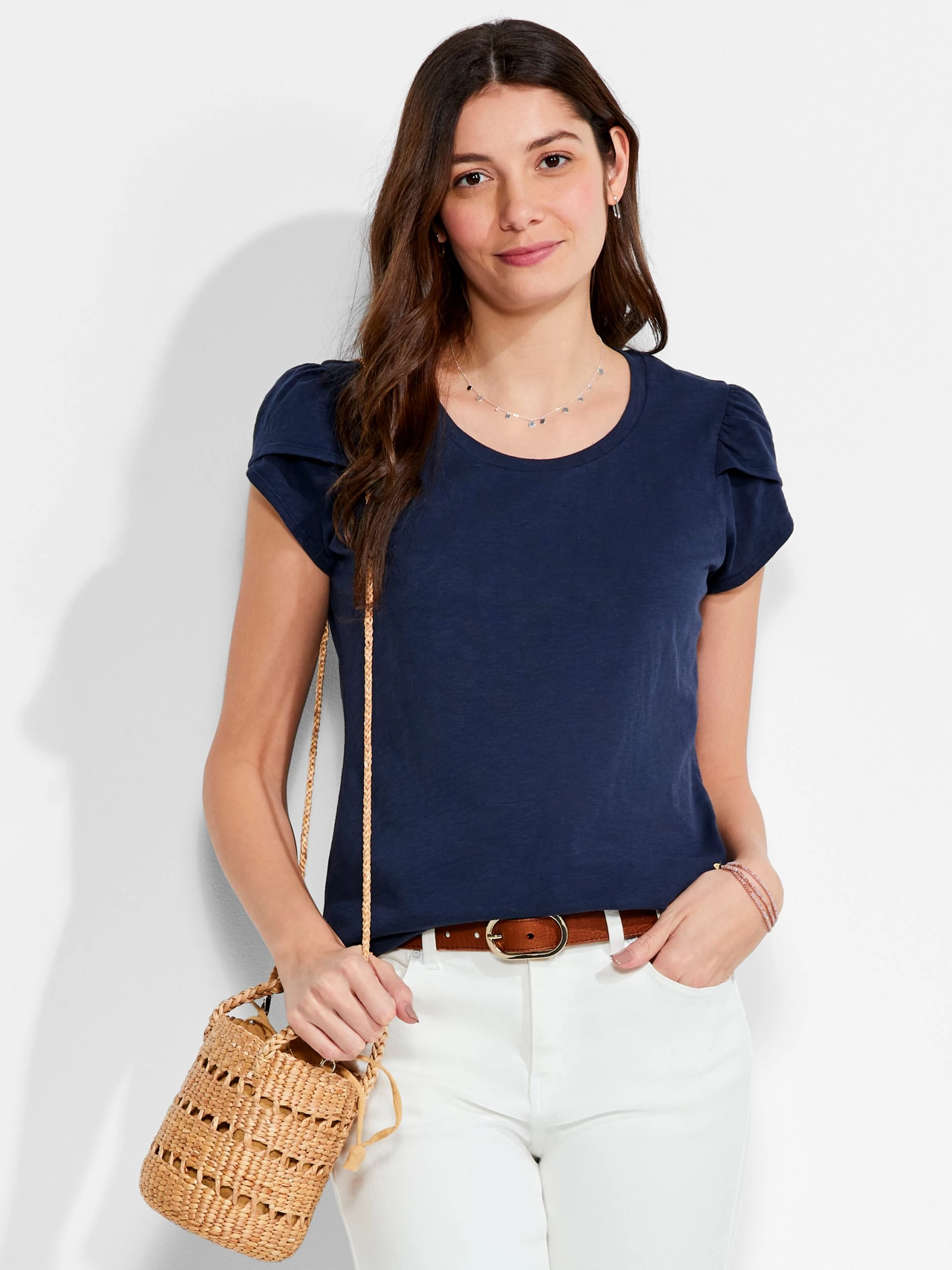 NZT Short Sleeve Tulip Sleeve Scoop Tee 3 NZT Short Sleeve Tulip Sleeve Scoop Tee