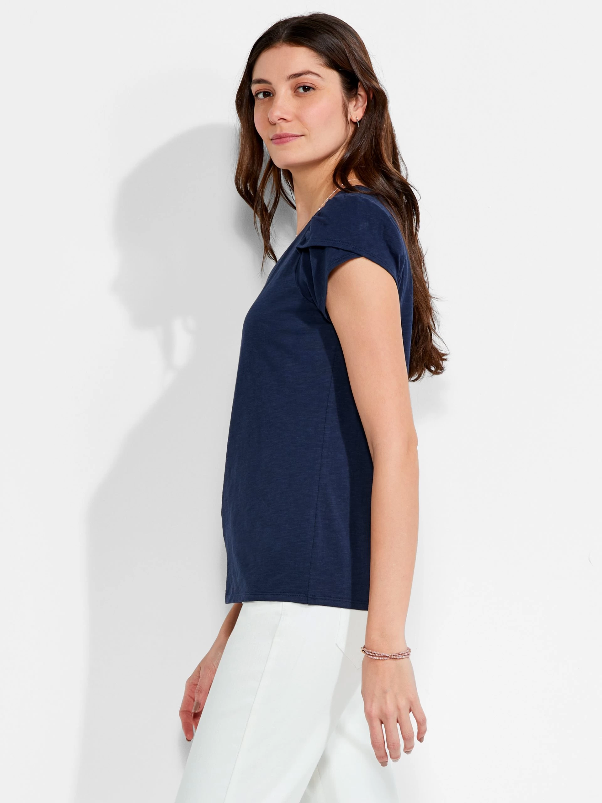 NZT Short Sleeve Tulip Sleeve Scoop Tee 4 NZT Short Sleeve Tulip Sleeve Scoop Tee - Image 2