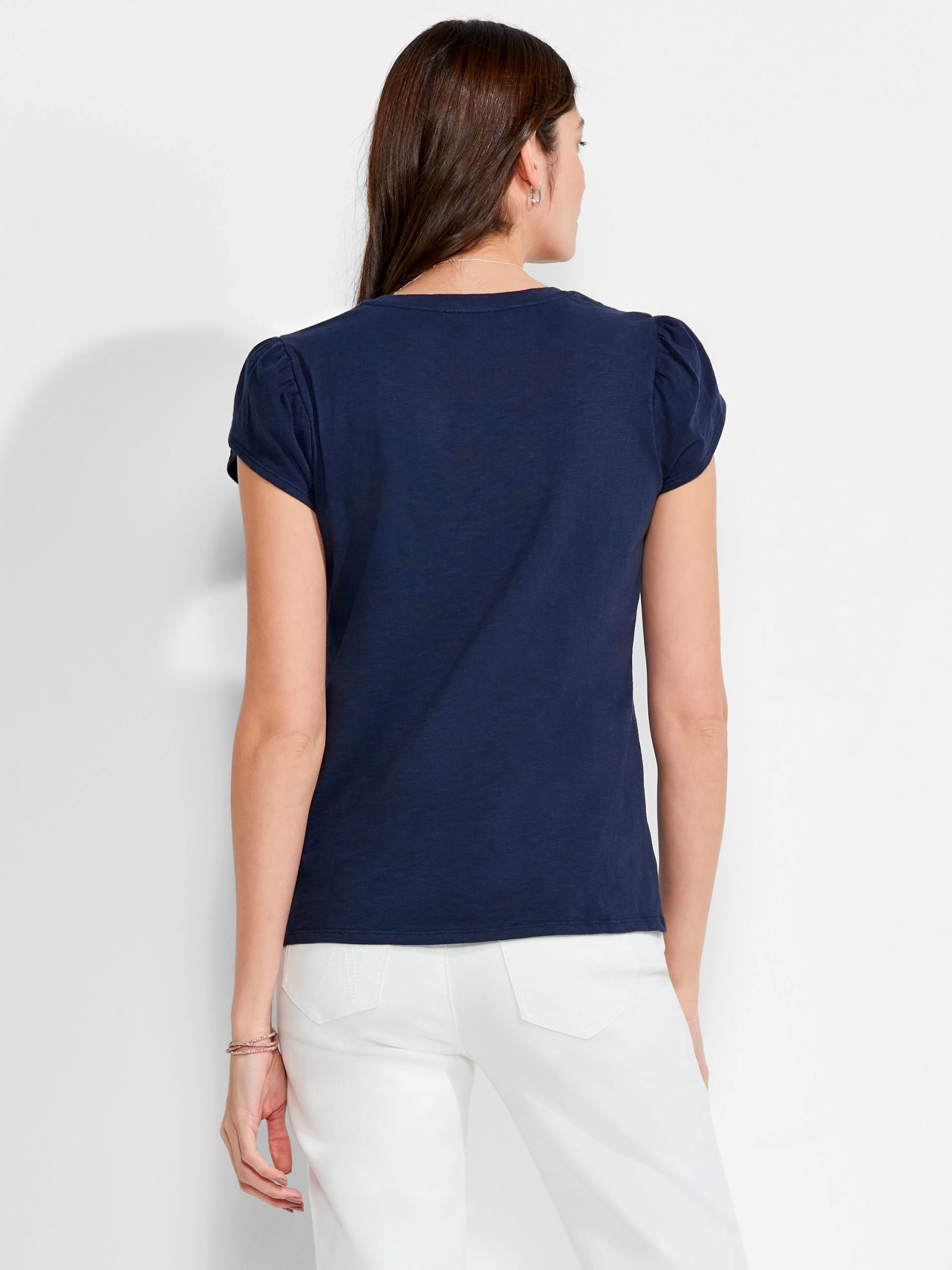 NZT Short Sleeve Tulip Sleeve Scoop Tee 5 NZT Short Sleeve Tulip Sleeve Scoop Tee - Image 3