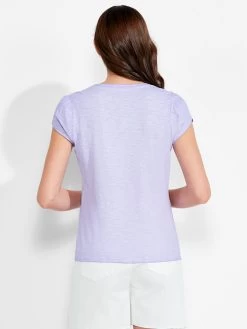 NZT Short Sleeve Tulip Sleeve Scoop Tee JUICY VIOLET -Classic Fashion Clothing Store NZTM232014JVLPRODUCT 03