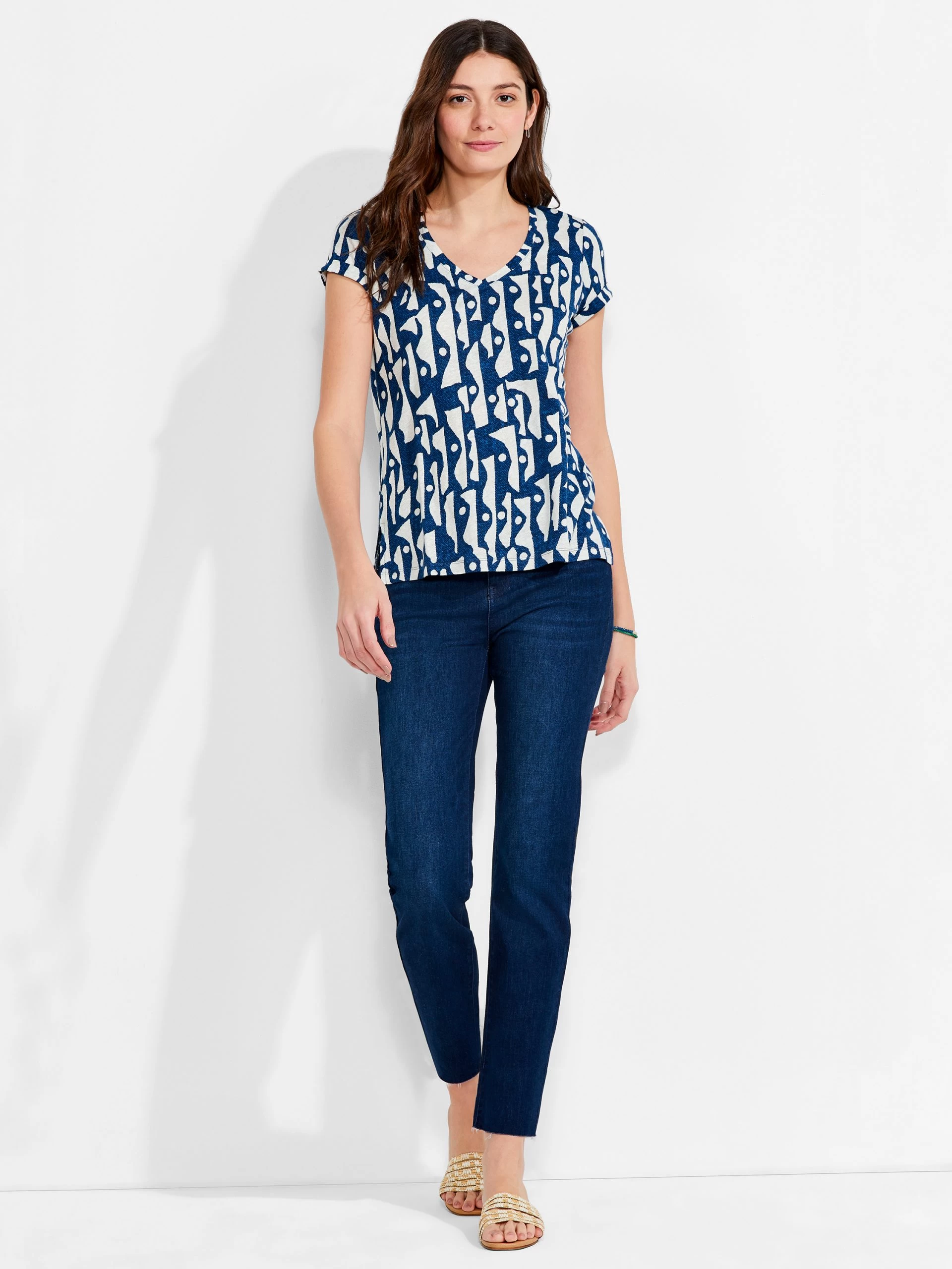 NZT High Seas Short Sleeve V Tee BLUE MULTI 6 NZT High Seas Short Sleeve V Tee BLUE MULTI - Image 4